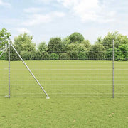Recinzione con Posto Argento 1,6 x 10 m Acciaio