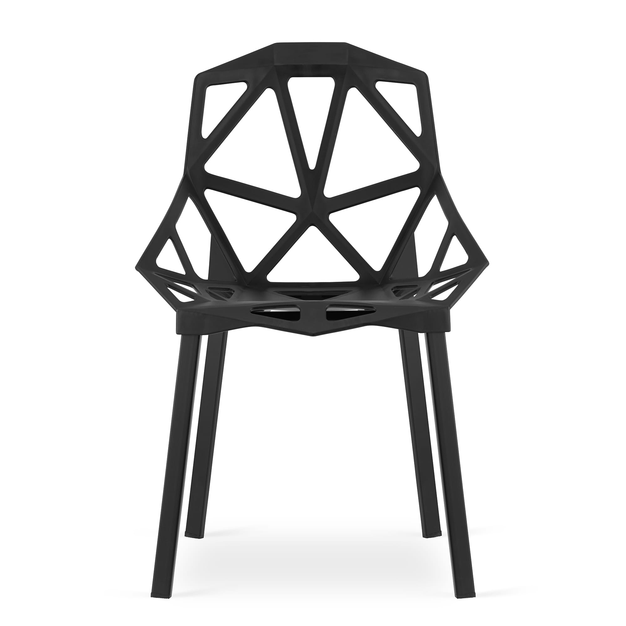 Sedia VALORA ESSEN - Design ergonomico moderno, nero x 4