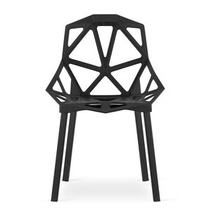 Sedia VALORA ESSEN - Design ergonomico moderno, nero x 4