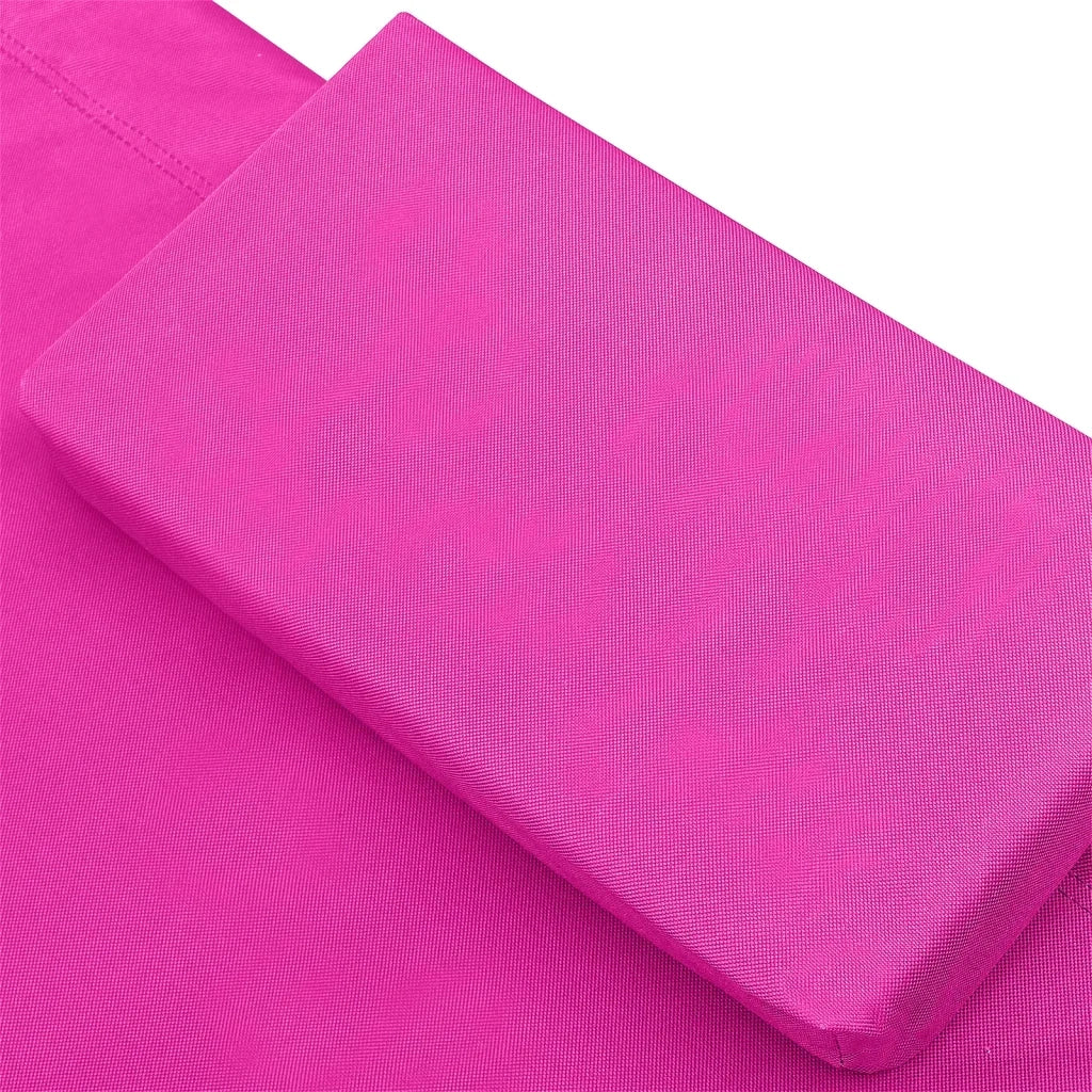 Lettino Prendisole in Tessuto Rosa 313532