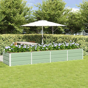 Fioriera Verde 320 x 80 x 45 cm Acciaio