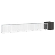 Gabbia per Polli Antracite 700x91x100 cm Acciaio Zincato cod mxl 41458