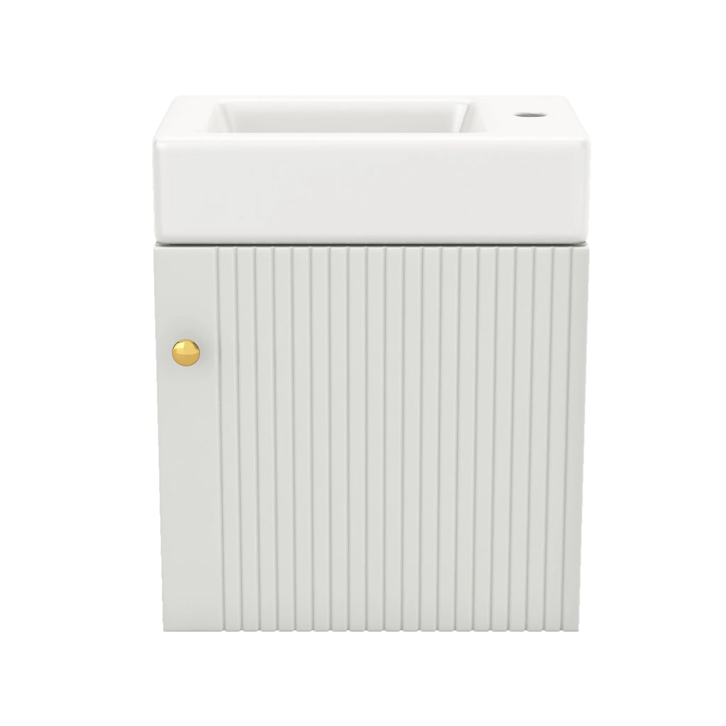Mobile sottolavabo con 1 anta; ampio spazio contenitivo e chiusura ammortizzata; per bagno; 62 × 54 × 26 cm