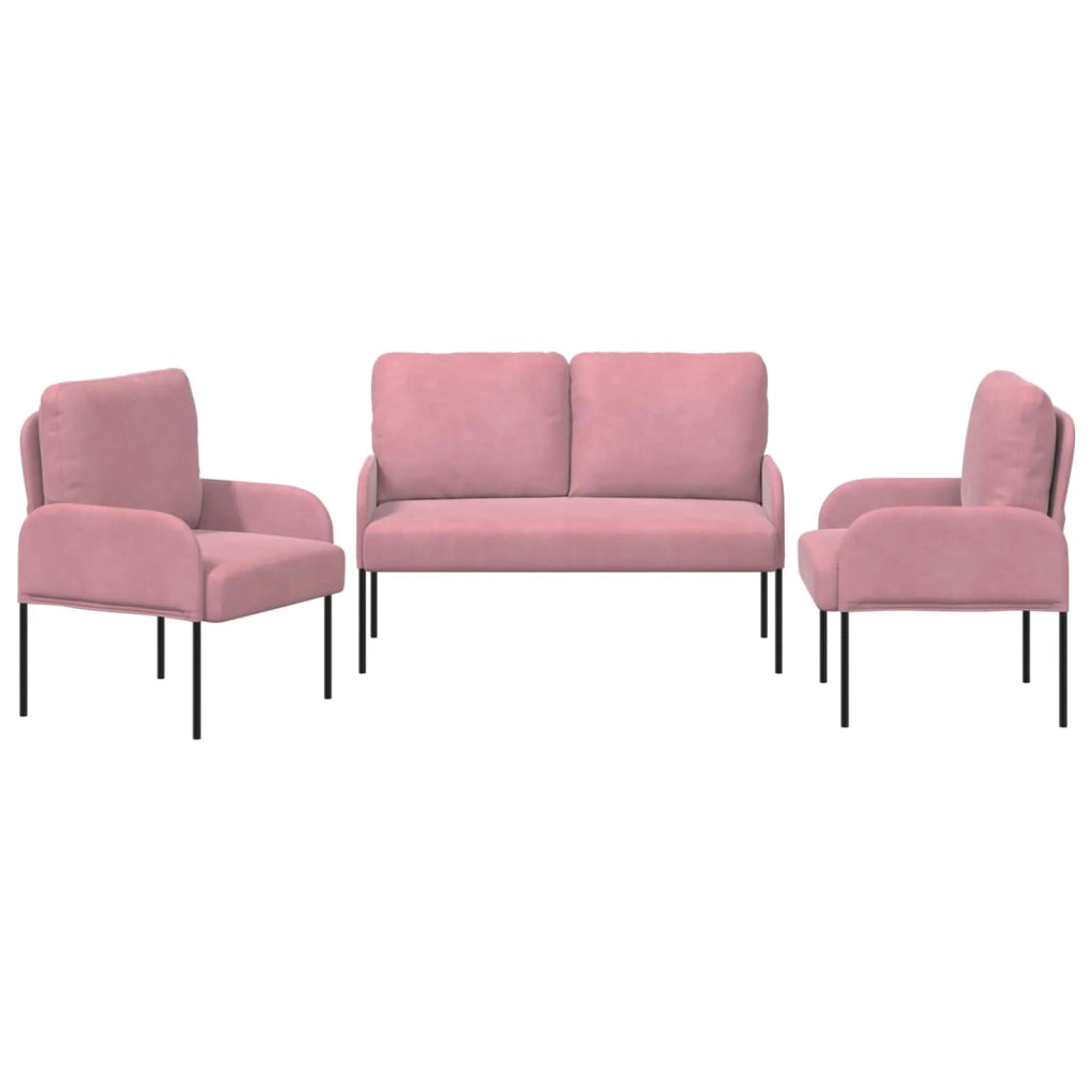 Set divani 3 pcs Rosa 115 x 56 x 80 cm Legno compensato