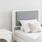 Testiera Altro Bianco 150 cm Legno di pino massello 878953