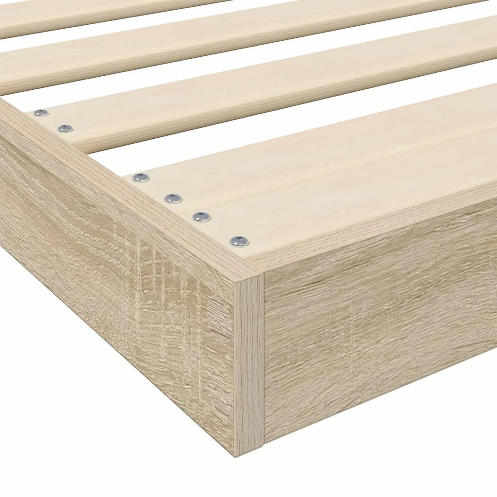 Struttura letto a terra Sonoma 75 x 190 cm Legno multistrato 893518