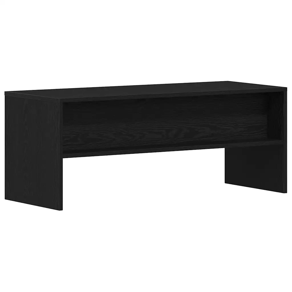 Mobile Porta TV Rovere Nero 100x40x40 cm in Legno Multistrato