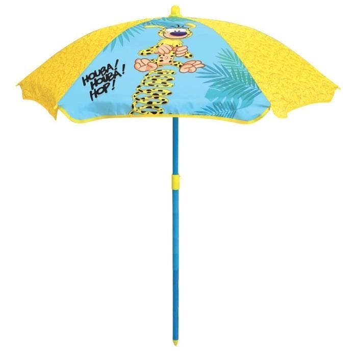 MARSUPILAMI Mobili da giardino per bambini comprensivi di 1 tavolo, 2 sedie pieghevoli e 1 ombrellone