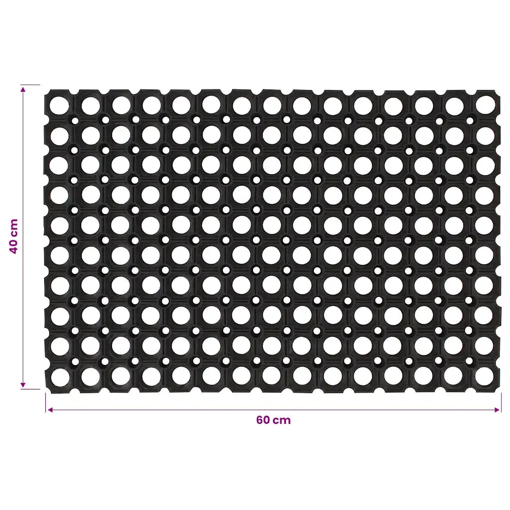 Zerbino Rettangolare 40x60 cm in Gomma 155650