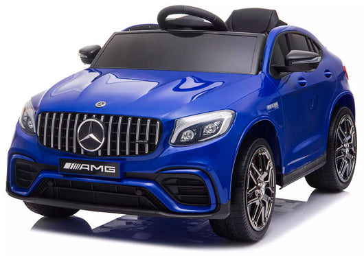 Macchina Elettrica per Bambini 12V con Licenza Mercedes GLC 63S Coupè Blu Metallizzato