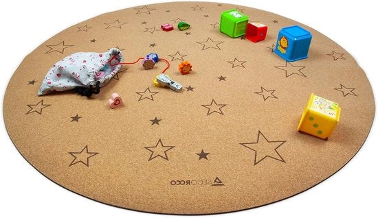 Matrice di protezione per bambini - Mattoncino di protezione per bambini - Giocare in sicurezza - Gomma antiscivolo naturale - 110 cm - Naturale