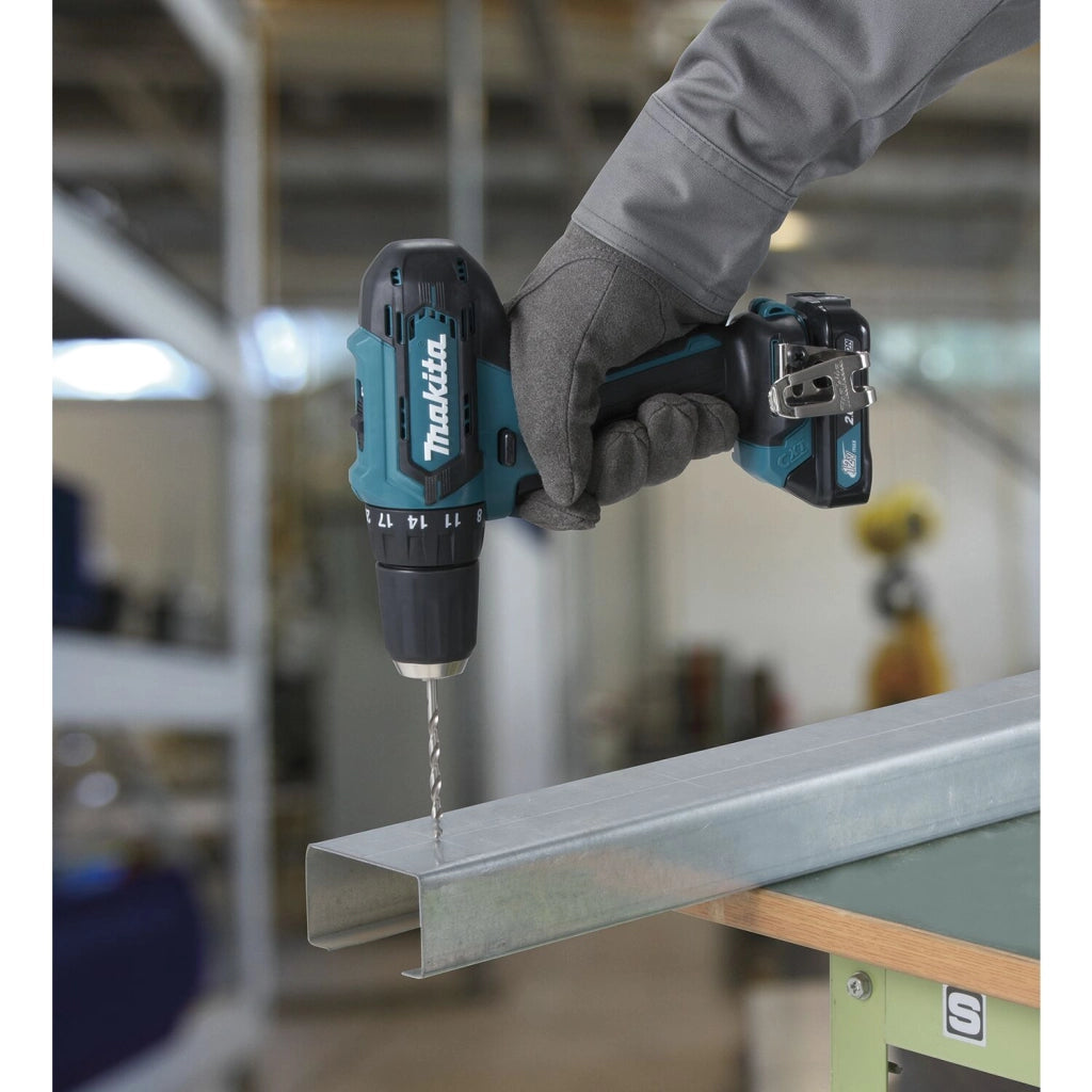 TRAPANO/AVVITATORE CON PERCUSSIONE A BATTERIA 'HP333DSAJ' MAKITA 12V 2,0Ah - MAKITA
