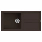 Lavello Elleci Incasso 1 vasca 100x51 Best 480 Granitek Espresso Marrone LGB48078