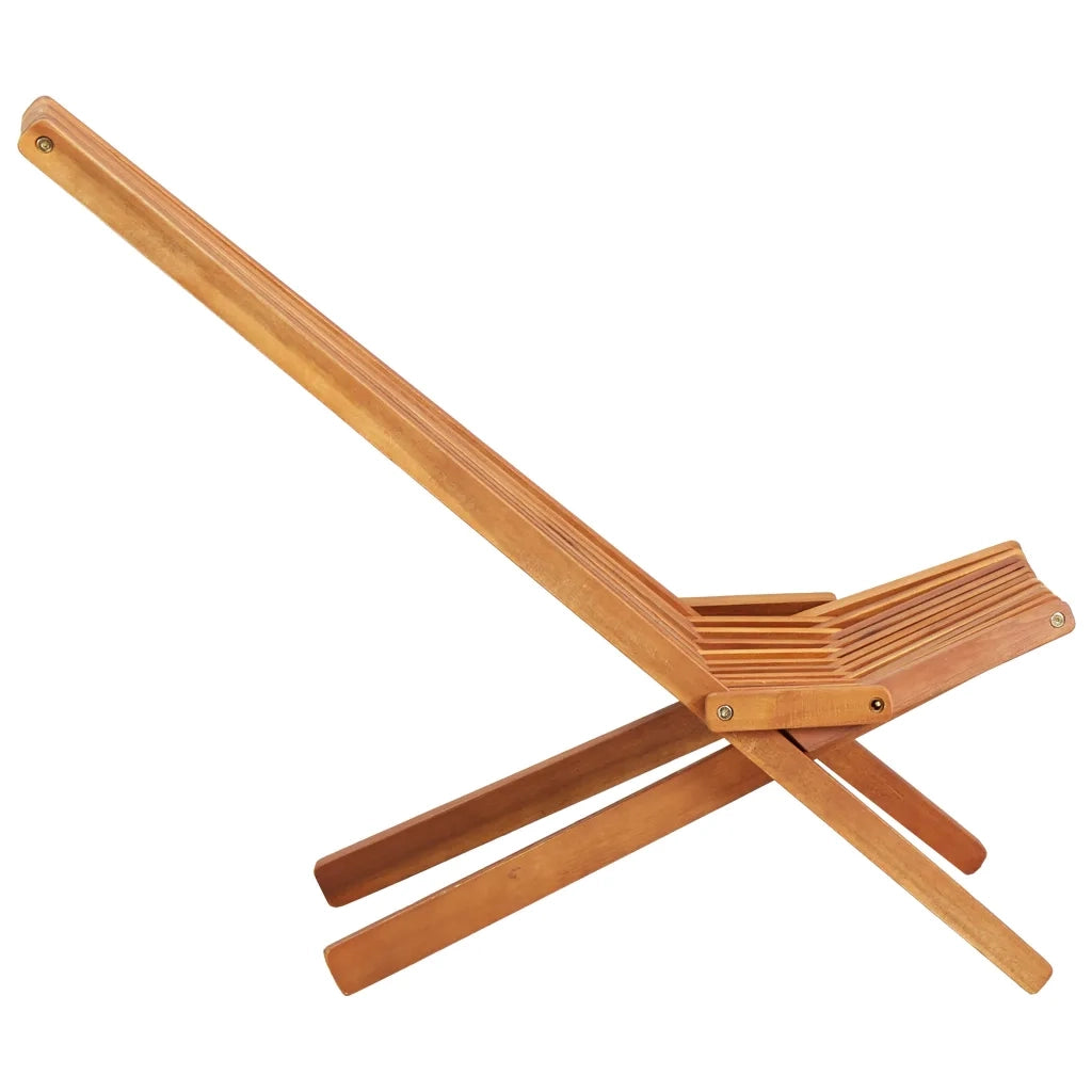 Sedia a Sdraio da Esterno Pieghevole Legno Massello di Acacia 45974