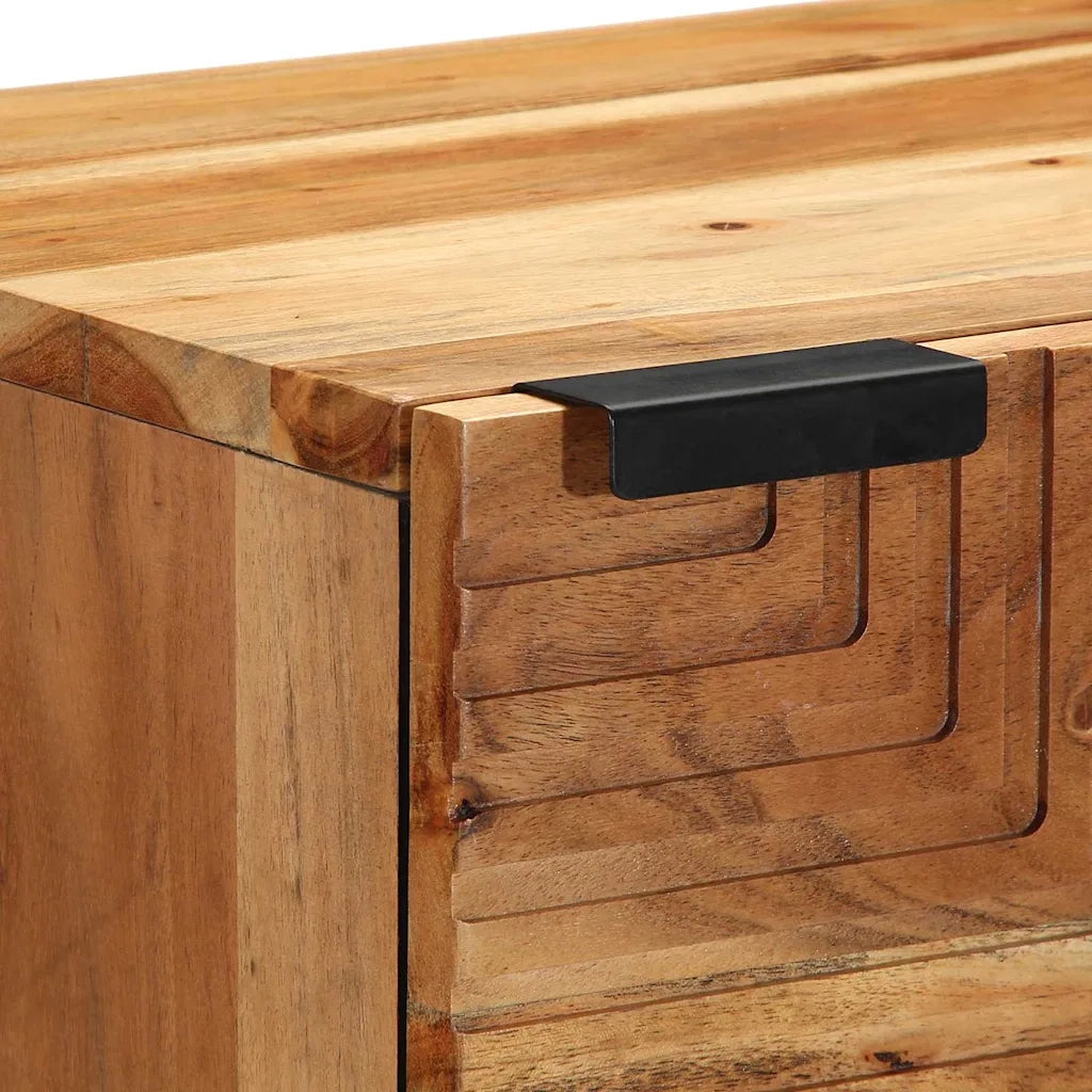 Credenza Naturale 40 x 33,5 x 110 cm Legno di Acacia Massello 4017785