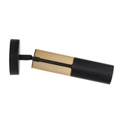 Applique Moderna Merrygold Acciaio Nero Ambra 1 Luce Gu10