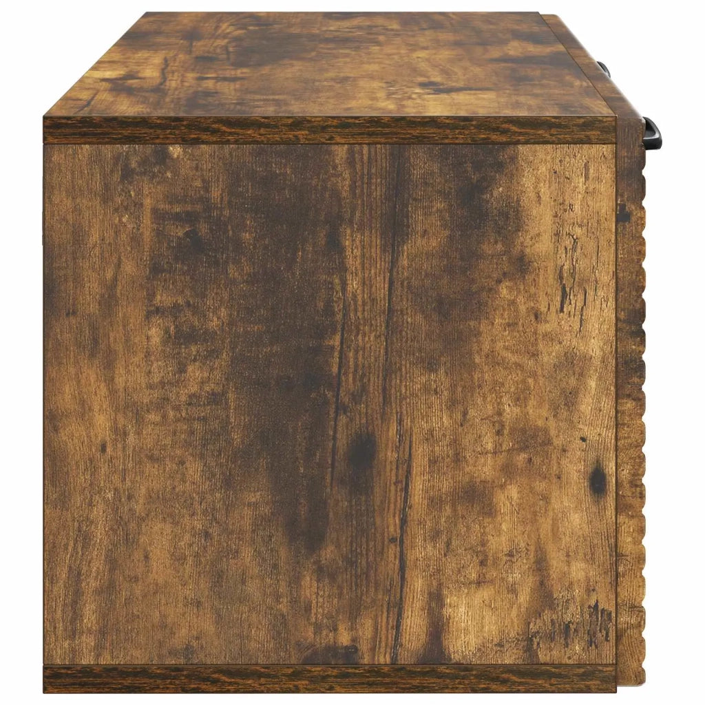 Mobile TV da Muro | Armadietto TV | Mobile Porta TV Rovere Fumo 59,5 x 31 x 30 cm