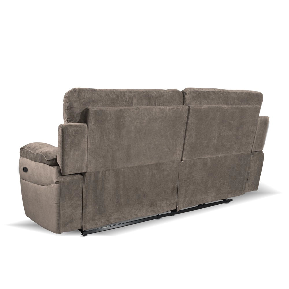 Divano recliner Boston 3 posti manuale in tessuto barrel 21 tortora