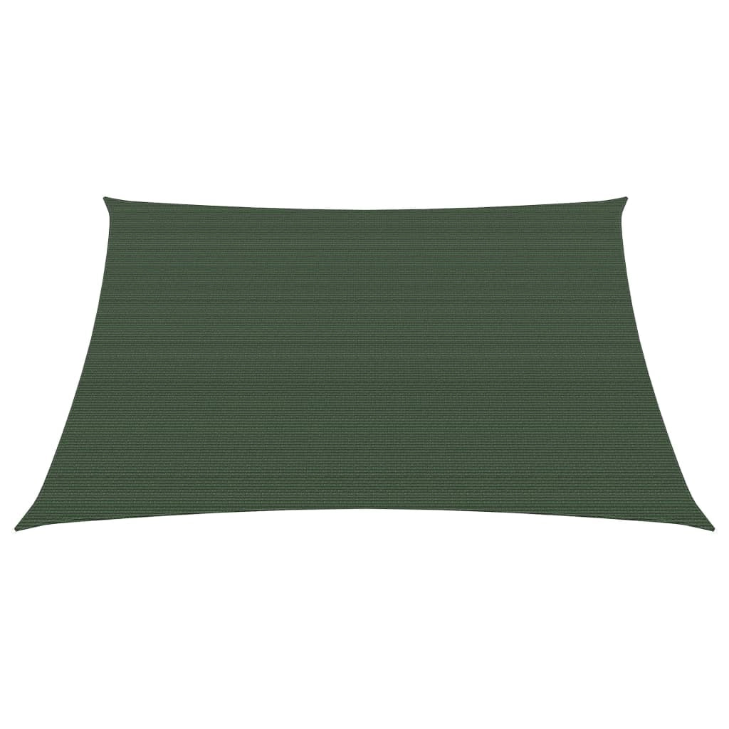 Vela ombreggiante 160 g/m² verde scuro 2 x 2 m HDPE 02_0009410