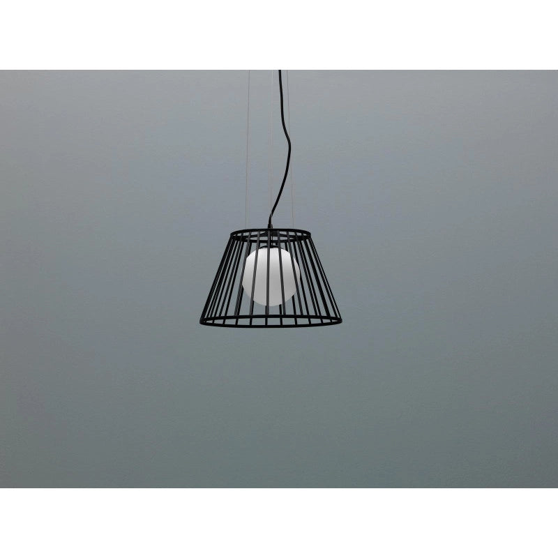 Lampada a sospensione Cage Ø.20/35cm X Ø.20/35cm H 120cm Stones