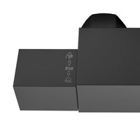 AICA Colonne doccia termostatiche, miscelatore doccia con rubinetto quadrato, nero