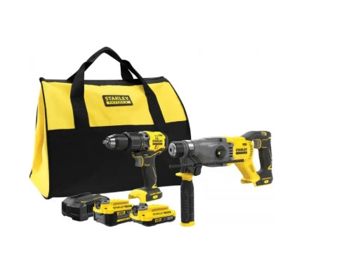 Kit Stanley FATMAX V20 SFMCK216MDS-QW Trapano+ Tassellatore SDS-Plus 18V