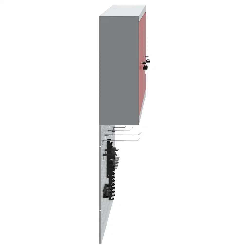 Set di armadi per attrezzi con lo scaffale 5 pcs Rosso 3321401