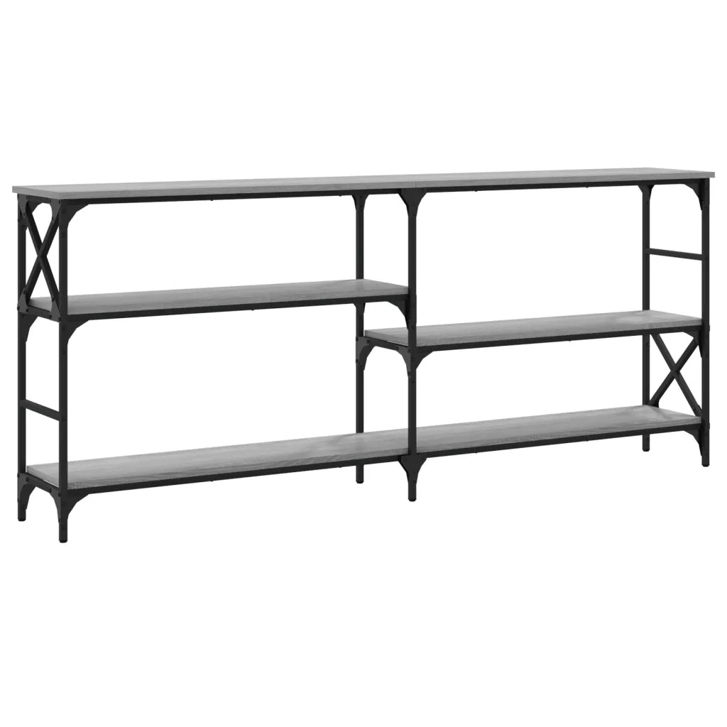 Tavolo Consolle Grigio Sonoma 180x29x76,5 cm Legno Multistrato 835477