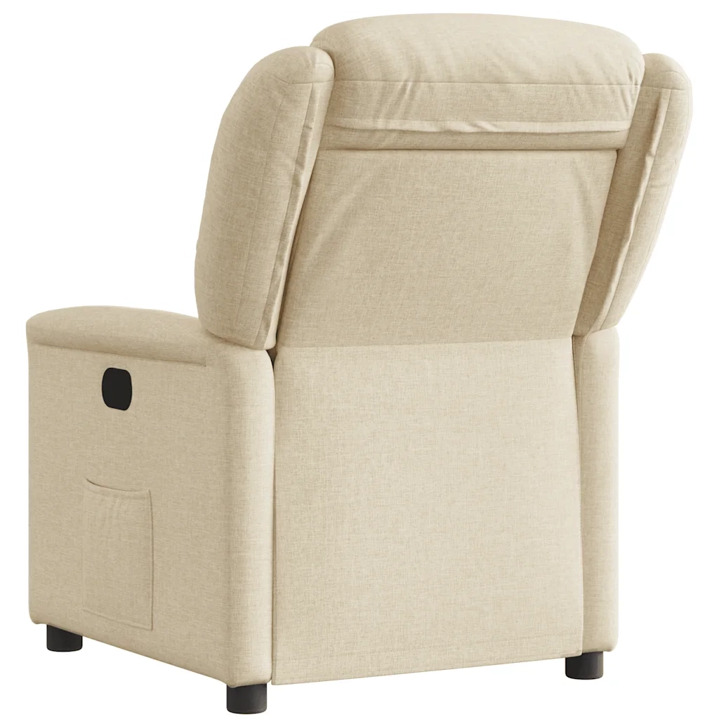 Divano Sedia-Poltrona Reclinabile in Tessuto Crema 352179