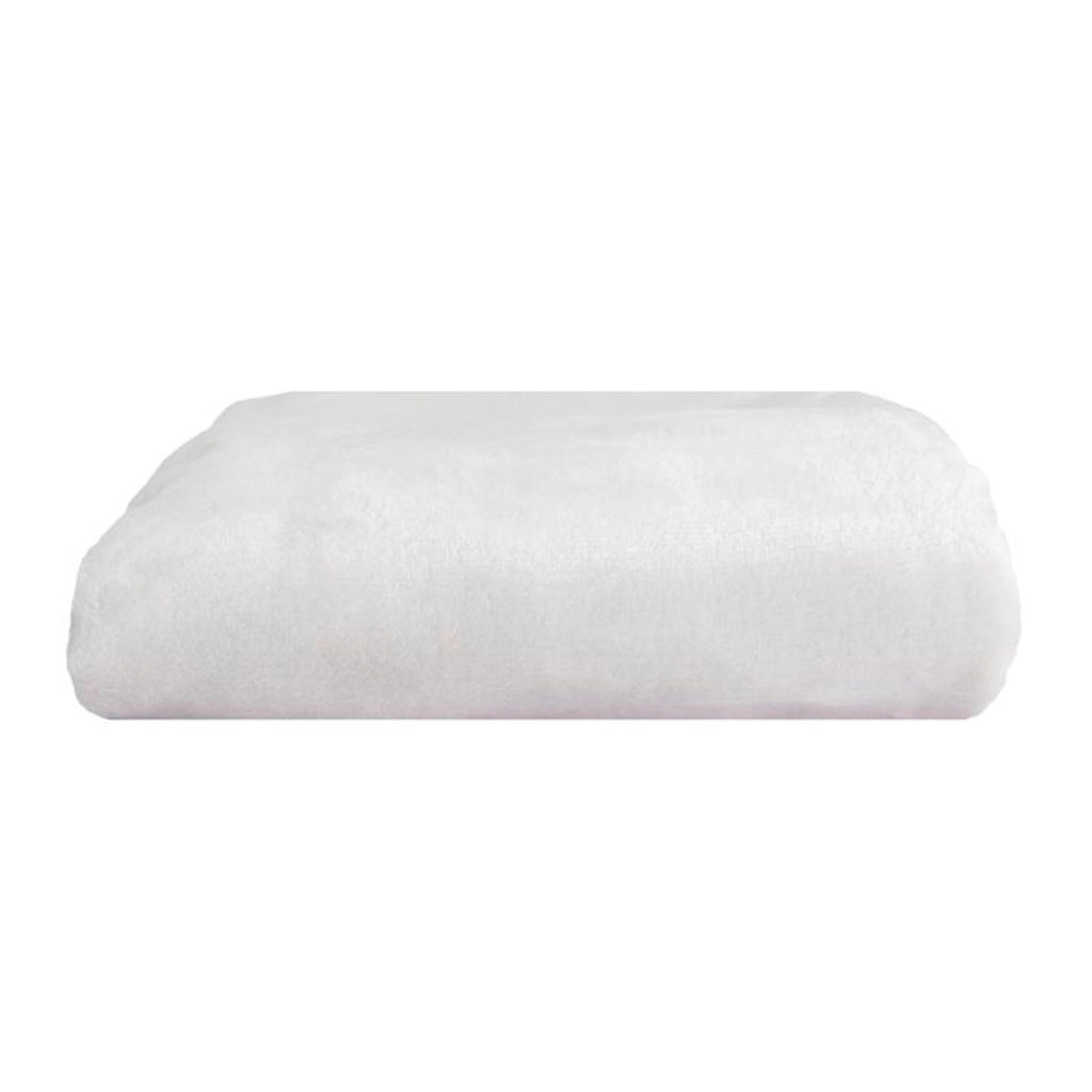 Coperta a quadri bianca 180x200cm FLANBERG