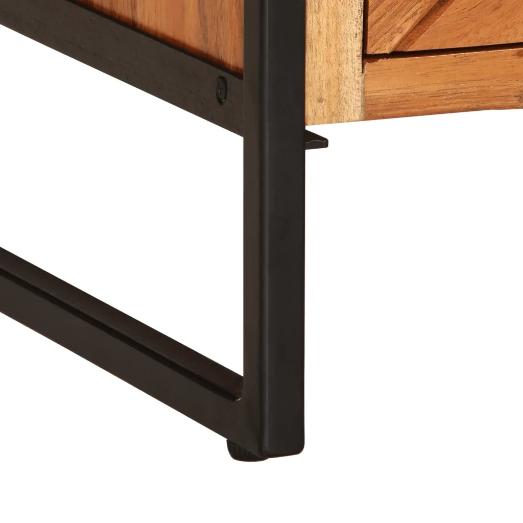 vidaXL Tavolino da Salotto 90x55x40 cm in Legno Massello di Acacia