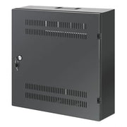 Armadio 19'' a muro a basso profilo con montanti orizzontali 4U e verticali 2U