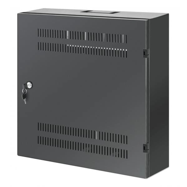 Armadio 19'' a muro a basso profilo con montanti orizzontali 4U e verticali 2U