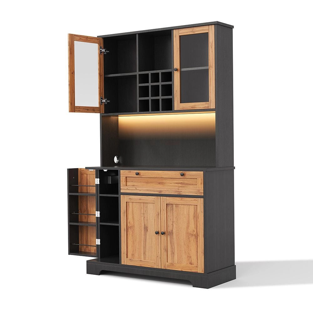 Armadio da cucina alto - Xylo - 180¡Á105¡Á40cm - Illuminazione LED colori variabili