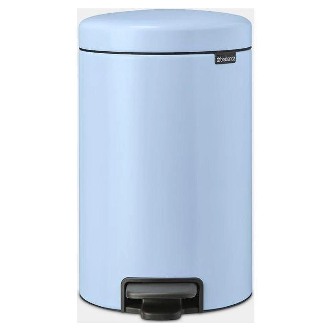 Brabantia 202483 NewIcon Pattumiera a Pedale 12 L Acciaio Antiscivolo con Chiusura Ammortizzata colore Blu