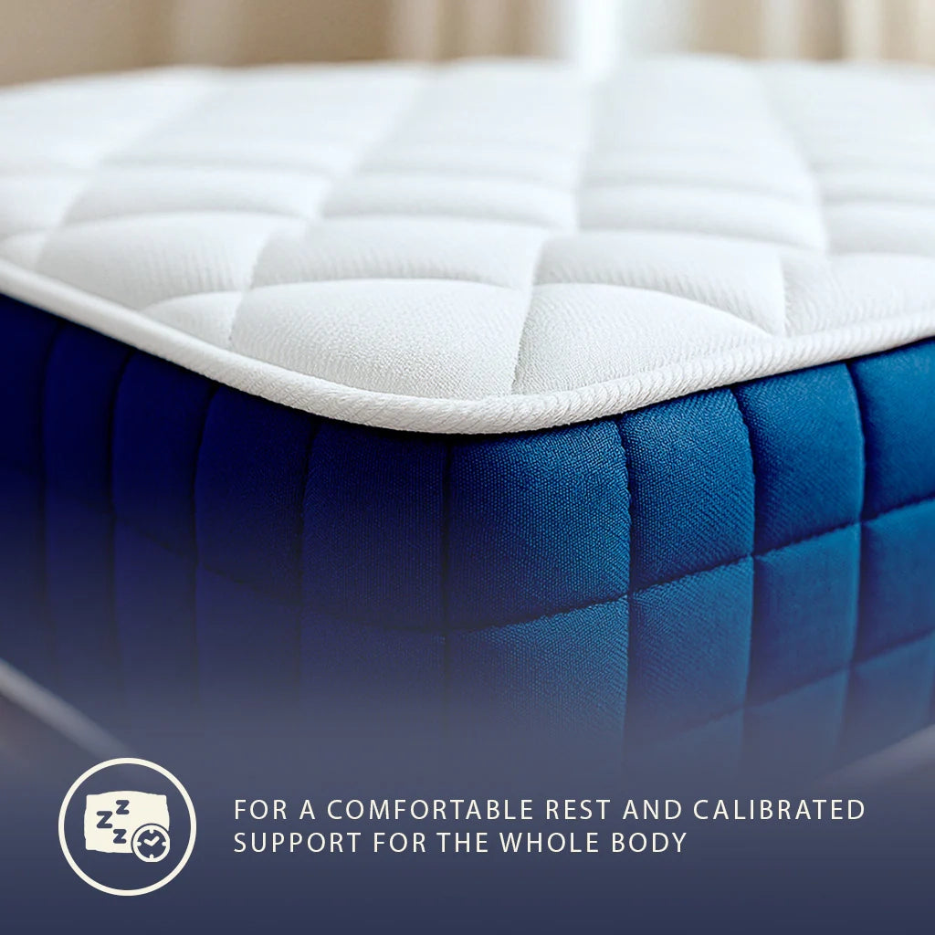 Materasso 80x190 Alto 30cm con Molle e Memory Foam | Anallergico e traspirante | Dispositivo Medico Classe 1