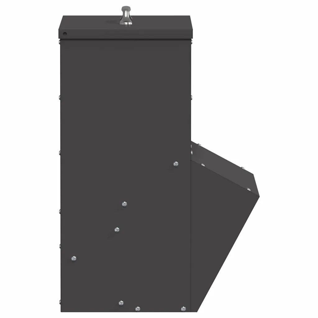 Feeder per pollo Nero 20 x 25 x 35 cm Acciaio laminato a freddo 874693