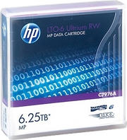 ORIGINAL HP Accessori per computer C7976A LTO-6 Ultrium 2.5/6,25TB Cartridge HP LTO-6 Ultrium 6.25TB MP RW Data Cartridge