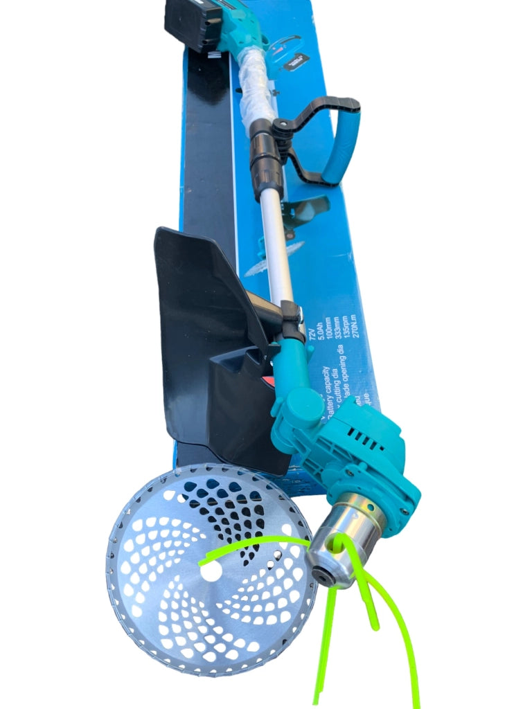TAGLIAERBA DECESPUGLIATORE TOSAERBA A BATTERIA DOPPIA BATTERIA DISCO TESTINA