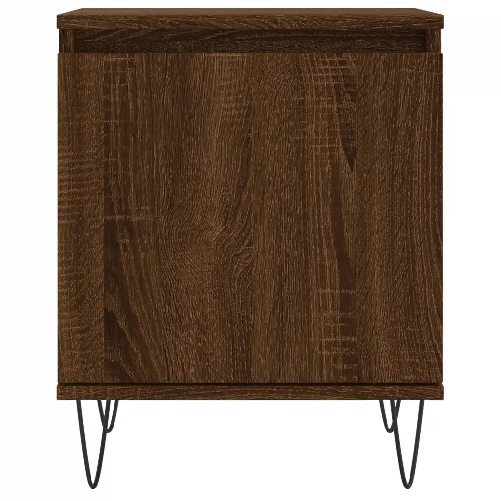 Comodino Rovere Marrone 40x30x50 cm in Legno Multistrato 826842