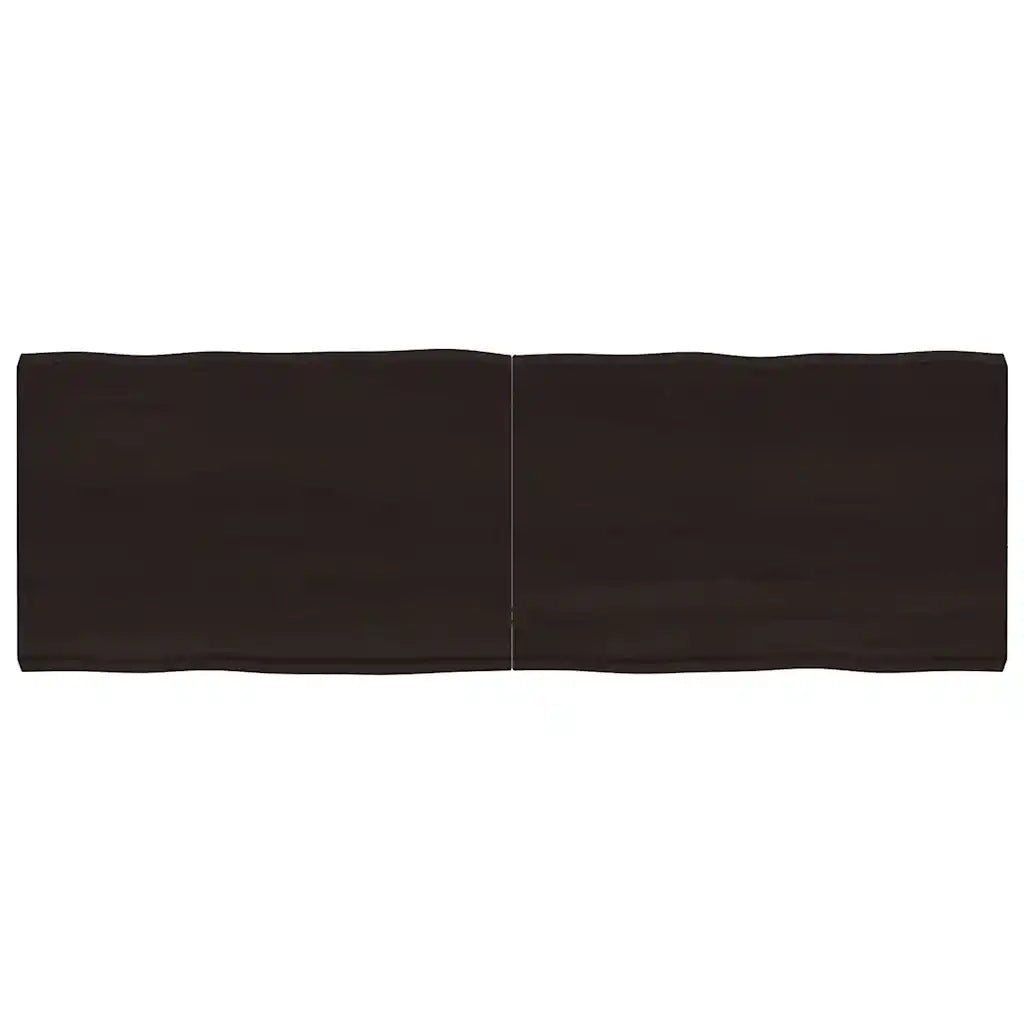 Piano Tavolo Marrone Scuro 180x60x(2-6)cm Rovere Non Trattatocod mxl 80269