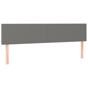 Testiera | Testata Grigio Scuro 160x5x78/88 cm in Tessuto