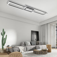 ZMH Lampada da soffitto plafoniera LED geometrica 50W dimmerabile telecomando