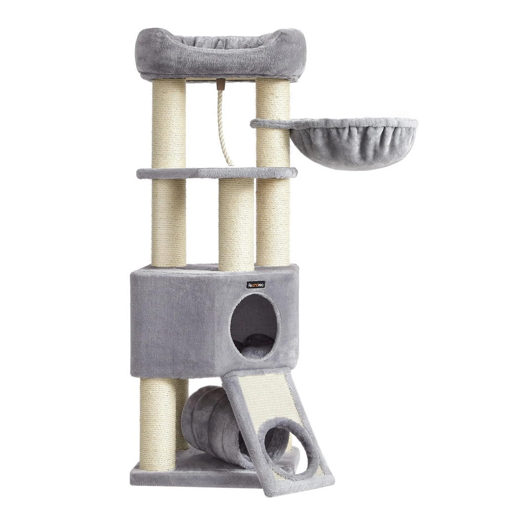 Tiragraffi per gatti VALORA - Grigio chiaro, materiale morbido PCT002N01