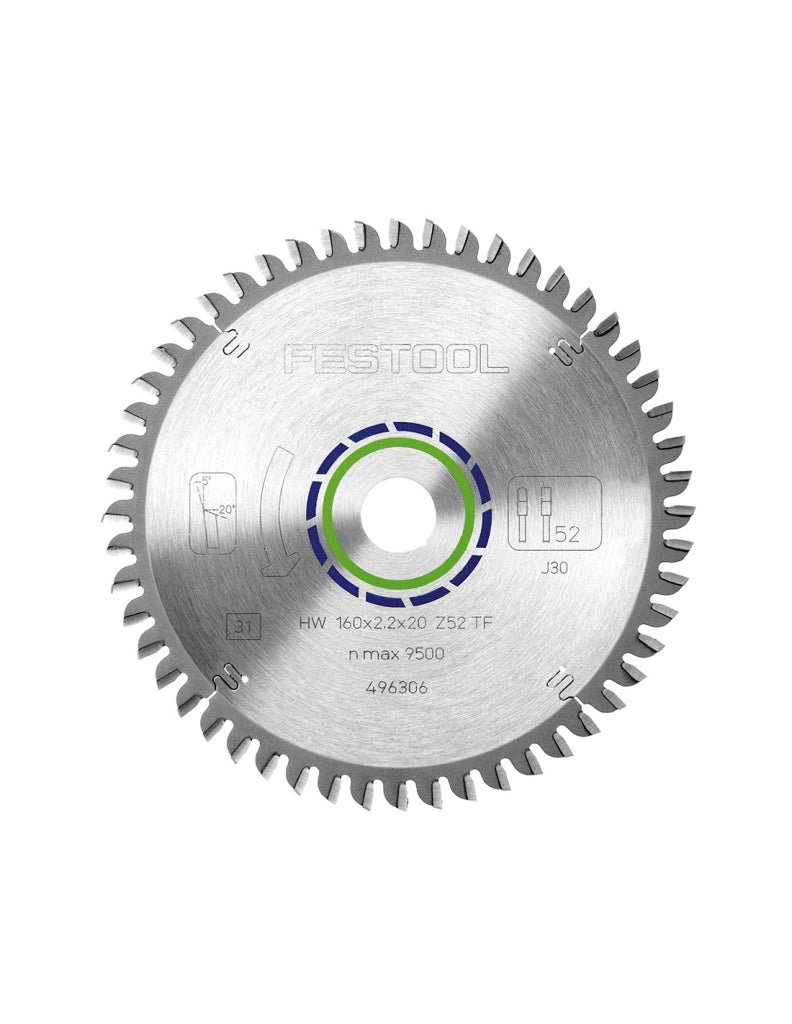 Festool lama per sega ad affondamento aluminium/plastics  496306 (Ø 160 mm) 4014549120569