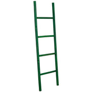 Scala con ripiani in legno verde 44x3x150h cm