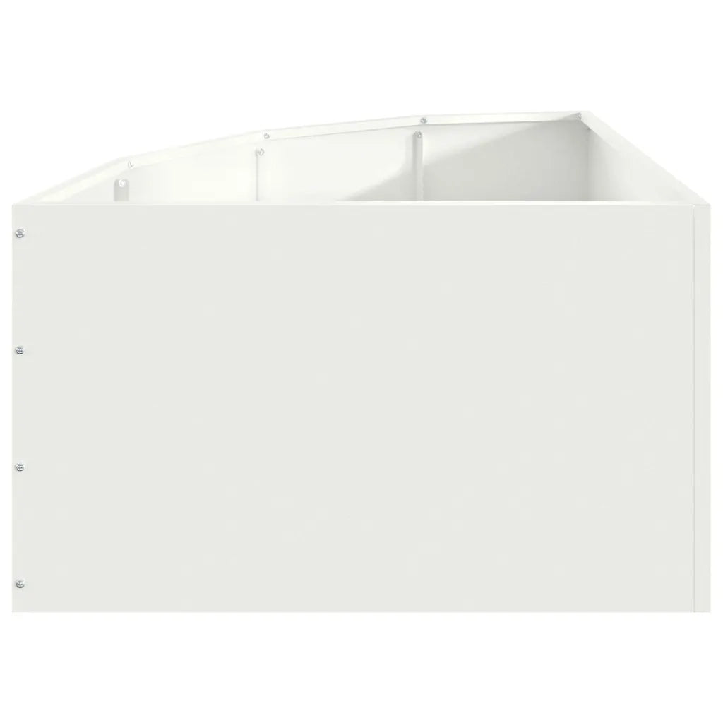 Vaso d'angolo Bianco 60 x 60 x 35 cm Acciaio