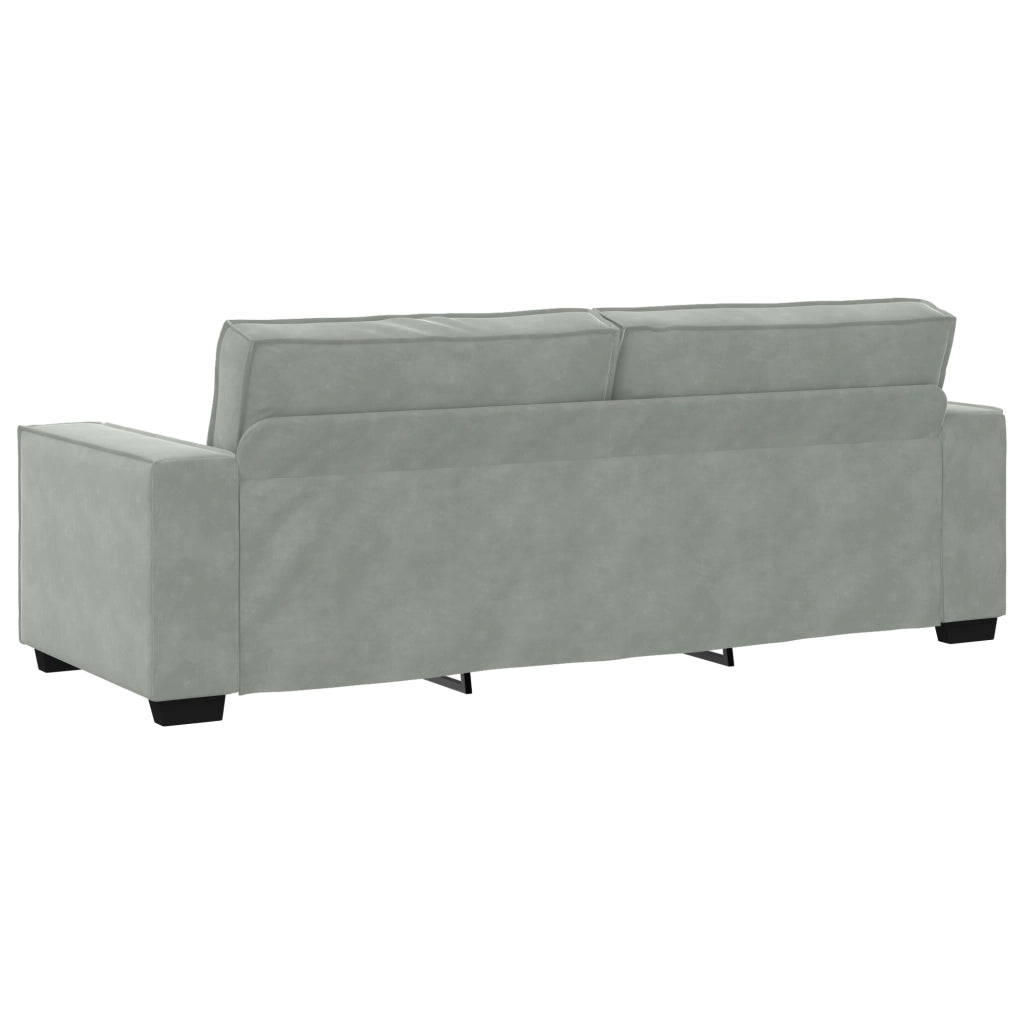 Set di divani con cuscino 3 pcs Grigio 220 x 78 x 84 cm Velluto 3324618
