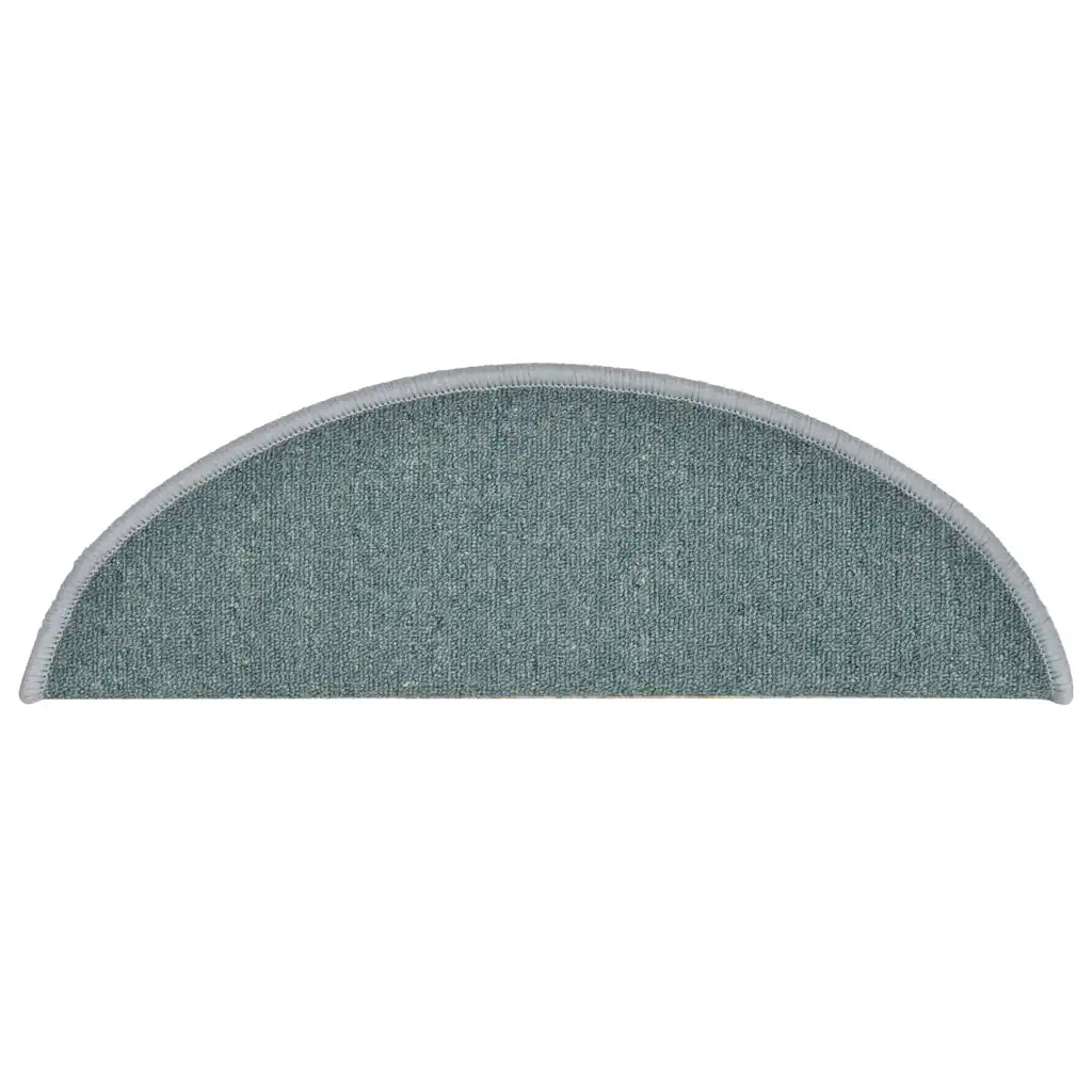 Tappetini per scale 30 pz 56x17x3 cm Blu mare Semicircolari