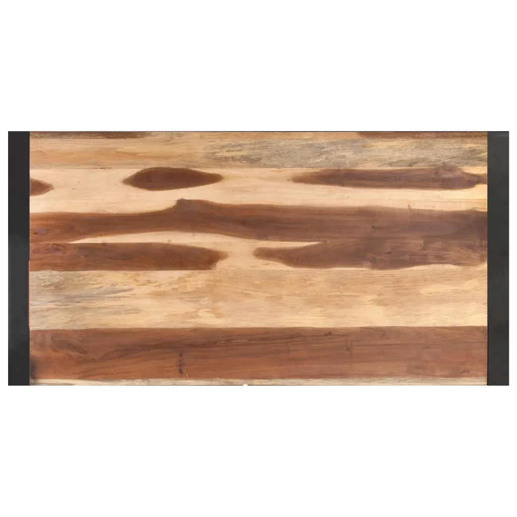 Tavolino 120x60x40 cm in Legno Massello e Finitura Sheesham cod mxl 17300